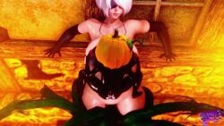 3d animated blindfold curvy_body curvy_female huge_ass huge_breasts longer_than_30_seconds longer_than_one_minute nier:_automata nier_(series) nillin_(artist) paizuri sex sound tentacle thick_thighs titfuck video yorha_2b