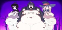 adult_swim bbw big_breasts creepy_susie dress dress_lift fat fat_ass goth goth_girl hat hex_maniac hooligan_freak huge_belly imminent_sex little_witch_academia looking_at_viewer looming nintendo nipples nude overweight overweight_female pokemon pov pov_eye_contact pussy ribbon sucy_manbavaran the_oblongs wide_hips witch_hat