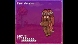 1girls animated blood body_horror crimson deformation exposed_brain face_monster female female_focus female_only gore horror horror_(theme) mod monster monster_girl multi_mouth nightmare_fuel no_sex nona_wufai open_mouth pixel_art scary sprite sprite_art terraria terraria_(lewdrraria) terraria_(workshop) zombie zombie_girl