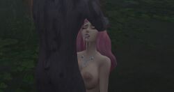 breasts canine cum cum_in_mouth cum_on_face devious_desires deviousdesires egirl hentai pink_hair sims4 the_sims_4 werewolf