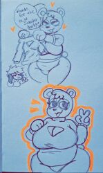 big_breasts breasts dork_boi dorky_(lewd_dorky) female furry lewd_dorky traditional_media_(artwork)