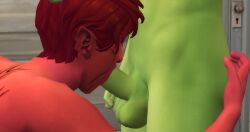 blowjob blowjob_face fellatio gay gay_blowjob penis sith sith_pureblood star_wars star_wars:_the_old_republic tentacle_hair testicles the_sims_4 twi'lek