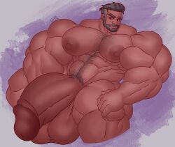 abs balls bara biceps flaccid gab_art gay hyper hyper_balls hyper_genitalia hyper_penis hyper_testicles male male_focus male_only muscles muscular muscular_arms muscular_ass muscular_back muscular_legs muscular_male muscular_thighs nipples npc_trainer nude pecs penis pokemon pokemon_sv professor_turo solo solo_male testicles veins veiny_penis yaoi