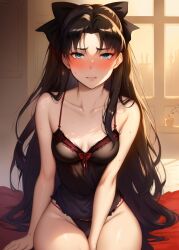 1girls ai_generated black_hair curvaceous curvy_body curvy_female fate/stay_night fate_(series) female female_only high_resolution long_hair looking_at_viewer nai_diffusion original seductive_look solo stable_diffusion tohsaka_rin twintails_(hairstyle) voluptuous voluptuous_female