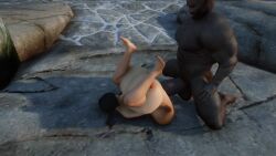 1boy 1girls 3d alternate_breast_size animated dark-skinned_male dark_skin female gigantic_breasts huge_breasts huge_cock interracial light-skinned_female makad321 male mp4 sound thick_thighs video