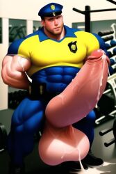 abs ai_generated balls biceps hyper hyper_balls hyper_genitalia hyper_penis hyper_testicles male male_focus male_only muscles muscular muscular_arms muscular_ass muscular_back muscular_legs muscular_male muscular_thighs nai_diffusion nipples original pecs penis stable_diffusion testicles veins veiny_penis