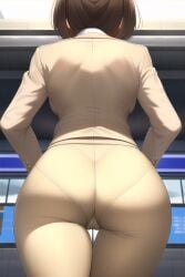 1girls ai_generated ass female female_only heavenly_ass nai_diffusion original pantsuit solo stable_diffusion