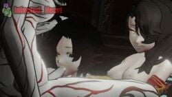 1futa 2girls 3d animated blowjob cinder_fall deepthroat faceless faceless_character faceless_futanari female futa_on_female futanari holding_head infected_heart ruby_rose rwby salem_(rwby)