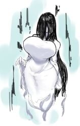 asian asian_female big_breasts female fujou_joshi ghost ghost_girl hair_between_eyes huge_breasts the_ring thick_thighs wide_hips yamamura_sadako