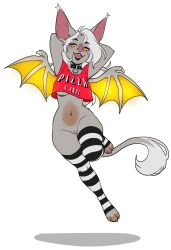 2022 3_toes alpha_channel anthro breasts chiropteran clothed clothing digital_media_(artwork) feet female genitals hair hi_res kittydee mammal membrane_(anatomy) membranous_wings open_mouth orange_eyes pussy simple_background smile teeth toes tongue transparent_background verelle white_hair wings