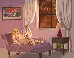 anthro brattymeow666 chaise_longue chubby_female female forza hi_res inside living microsoft nyla solo video_games whitekitteh window xbox_game_studios