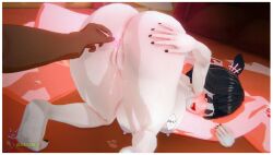 1boy 1girls adult_swim bent_over blush blushing_at_viewer creepy_susie cum eyeliner female goth goth_girl make_up male mikumikudance nude pov pov_eye_contact sex the_oblongs viewer_perspective