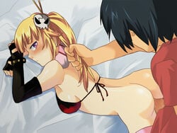 ass bikini_top blush censored cosplay penis sex tengen_toppa_gurren_lagann yoko_littner yoko_littner_(cosplay)