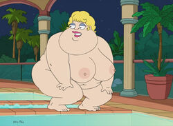 female human kendra_krinklesac mole obese tagme the_cleveland_show