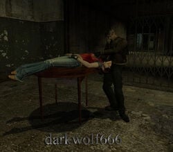 1boy 1girls 3d claire_redfield darkwolf666 fellatio female garry's_mod human humanoid leon_scott_kennedy leon_scott_kennedy_(christian_duerre) male mod oral resident_evil straight