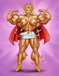 1girls extreme_muscles female female_only masters_of_the_universe muscles muscular muscular_female princess_adora she-ra she-ra_princess_of_power solo tagme