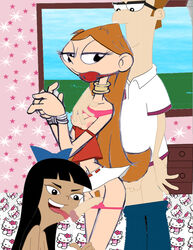 bondage breasts candace_flynn disney female futanari gag gagged human intersex lawrence_fletcher male nipples penis phineas_and_ferb stacy_hirano step-incest stepdaughter stepfather stepfather_and_stepdaughter tagme