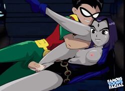 1boy 1boy1girl 1girls animated black_hair blue_hair breasts cartoon_network clothed_female clothed_male clothed_sex clothing dc dc_comics dcau dick_grayson drawn-hentai exposed_breasts famous-toons-facial female female_penetrated grey_skin human lowres male male_penetrating male_penetrating_female mask nipples pale_skin penetration penis penis_in_pussy pussy rachel_roth raven_(dc) robin_(dc) robin_(dick_grayson) sex straight teen_titans vaginal_penetration warner_brothers