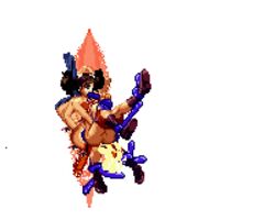 1girls animated asuka_(kof) boots consensual_tentacles gif king_of_fighters m.u.g.e.n mo2 pixel_art sprite tentacle transparent_background twintails vaginal_sex