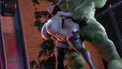 1boy 1girls 3d alternate_ass_size alternate_breast_size animated ass avengers big_ass big_breasts bimbo black_widow_(marvel) bouncing_ass bouncing_breasts bound_wrists breasts celebrity curvaceous curvy doggy_style doggystyle dreamhawk fat_ass gigantic_ass gigantic_breasts green-skinned_male green_skin huge_ass huge_breasts hulk hulk_(series) large_ass large_breasts marvel marvel_cinematic_universe massive_breasts monster natasha_romanoff pawg pistol red_hair rough_sex scarlett_johansson sfm sfmdh size_difference sound standing_doggy_style standing_sex thigh_boots video
