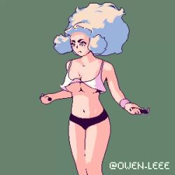 animated bouncing_breasts breasts female jumping jumprope long_hair owen_lee pixel_art thick_thighs underboob video