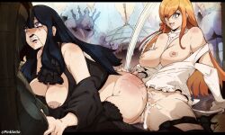 1futa 1girls areolae ass big_ass big_breasts big_penis black_hair black_hair_bottom blonde_hair blonde_hair_on_black_hair blonde_hair_top blue_eyes bottomless breasts censored clenched_teeth clothed clothed_female clothed_sex clothing detailed_background domination duo erection exposed_breasts female final_fantasy final_fantasy_xiv futa_sans_balls futanari gaia_(ffxiv) human light-skinned_female light-skinned_futanari light_hair_on_dark_hair light_skin long_hair mosaic_censoring mostly_nude nipples open_mouth orange_hair penis pinkseito ruined_makeup runny_makeup ryne_waters sex sitting spank_marks spanking square_enix