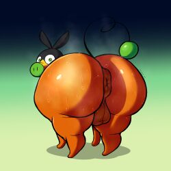 absurd_res all_fours anus ass axel_the_tepig axis4s balls big_butt bodily_fluids feral generation_5_pokemon genitals green_eyes hi_res huge_butt huge_hips huge_thighs looking_at_viewer looking_back male male_only nintendo nude perineum png pokémon_(species) pokemon pokemon_(species) puffy_anus solo sweat sweaty_butt tepig thick_thighs video_games wide_hips