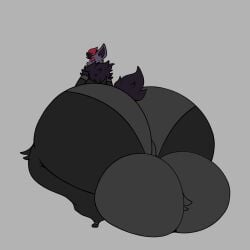 anthro big_ass big_balls bubble_butt bulge colossal_ass femboy gigantic_ass gigantic_testicles huge_ass huge_balls hyper_ass hyper_balls male muffyhecc muffyhecc_(character) pokémon_(species) pokemon pokemon_(species) thick_thighs wide_hips zorua