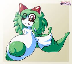 big_breasts breasts emillie_(zanbonsen) female kirlia pokémon_(species) pokemon pokemon_(species) tagme zanbonsen