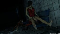 1futa 1girls 1monster 3d ada_wong barefoot big_penis boots bottomless bottomless_futanari claire_redfield clothed clothing facesitting feet foot_fetish foot_lick foot_worship futa_focus futa_on_female futanari futanari_domination licker resident_evil resident_evil_2 resident_evil_2_remake runethom-sfm self_upload soles submissive