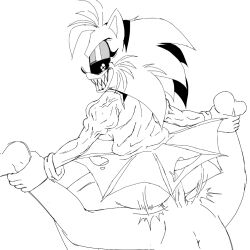 1boy 1girls ambiguous_consent amy.exe amy_rose amy_x anal anon anonymous_artist artist_request ass big_ass big_penis corruption demon demon_girl dubious_consent evil_eyes evil_grin gloves hedgehog holding_legs looking_back_at_partner looking_back_at_viewer lord_x muscular muscular_female nightmare_waifu penis pov_eye_contact reverse_amazon_position reverse_rape sex sharp_teeth skirt small_tail sonic.exe sonic_(series) sonic_the_hedgehog_(series) tail torn_clothes torn_skirt veins veiny_penis whiskers x_eyes