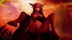 1boy 1girls 2015 3d alexstrasza animated blizzard_entertainment bouncing_breasts dragon fel_orc horde_domination interspecies large_breasts light-skinned_female light_skin loop no_sound orc orc_male orced penis red_hair reverse_cowgirl_position rexxcraft sex spread_legs vaginal_penetration vaginal_sex video warcraft world_of_warcraft