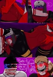 3boys anal anal_penetration anal_sex big_ass bottom canada_(countryhumans) comic countryhumans dubious_consent femboy gay gay_sex hand_on_ass male male/male male_only melix214 muscular muscular_bottom muscular_male oral oral_sex penetration russia_(countryhumans) spanish_text spitroast submissive sucking_penis tagme threesome united_states_of_america_(countryhumans) yaoi