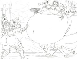 adepta_sororitas burp burping chaos_(warhammer) chaos_space_marine cleverfoxman death_guard expansion fart fat female_space_marine imperium_of_man inflation rule_63 sister_of_battle warhammer_(franchise) warhammer_40k weight_gain