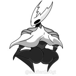 1boy 2021 ambiguous_gender arthropod ass ass_focus big_ass big_butt broly_culo butt butt_focus crouching fecharis gay hi_res hollow_knight insects looking_back male male_only meme parody pure_vessel simple_background solo soufian200gt spread_legs spreading team_cherry video_games white_background yaoi