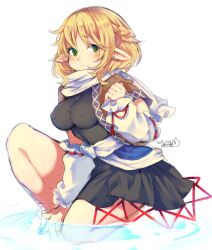 big_breasts cute female mizuhashi_parsee pnpnonk04 tagme thick_thighs touhou