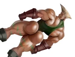 absolutbleu ass back_view bara bara_ass bara_butt biceps big_ass big_ass_(male) big_butt blonde_hair boots bubble_ass bubble_butt butt gay gloves guile hourglass_figure leotard male_only muscle_ass muscle_butt muscular muscular_ass muscular_butt muscular_male street_fighter thick_thighs