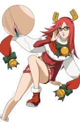 1girls adjusting_eyewear bare_legs blush bottomless chains choker christmas_outfit close-up crop_top eyewear female female_only fireboi footwear glasses long_hair looking_at_viewer matching_hair/eyes megane moaning naruto naruto_(series) naruto_shippuden no_panties one_eye_closed red_eyes red_hair sex_toy sitting solo solo_female stimulation trembling uzumaki_karin vaginal_insertion vaginal_penetration vaginal_stimulation vibrator vibrator_in_pussy