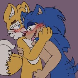 2boys cuntboy furry intersex mikomii mobian_(species) multi_tail pussy sega sonic_(series) sonic_the_hedgehog sonic_the_hedgehog_(series) tails tails_the_fox trans_man transmasc yaoi