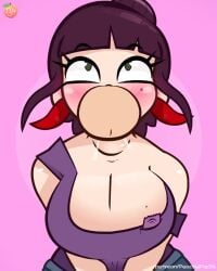 1080p 1girls ahe_gao animated balls big_breasts big_penis blowjob blush bouncing_breasts breasts bulge chilli_(peachypop34) cleavage climax condom condom_wrapper cum cum_in_mouth cum_inside cum_on_breasts cum_on_clothes cum_on_face cum_on_hair cum_on_shoulder cum_on_tongue deepthroat disembodied_penis face_fucking female hair_bun huge_breasts huge_cock large_breasts large_penis light-skinned_male longer_than_30_seconds longer_than_one_minute moaning mp4 music oral orgasm orgasm_face peachypop34 penis penis_in_mouth sound testicles throat_bulge tongue tongue_out video