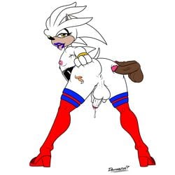 1boy absurdres ahegao androgynous anthro anus armpits ass backsack balls boots crossdressing diphallia diphallism disembodied_penis doomington duo erection femboy footwear foreskin furry girly glans hair_over_one_eye half-closed_eyes hedgehog high_heels highres humanoid_penis lipstick looking_back male mammal multi_penis open_mouth partially_retracted_foreskin penis precum robinebra shoes silver_the_hedgehog solo_focus sonic_(series) testicles thigh_high_boots tongue tongue_out trap uncut yaoi