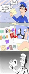 blackmail comic j-neko jess_the_cat penis photographic_proof postman_pat rule_63 shocked tagme