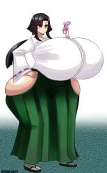 alphaerasure ass ass_bigger_than_head big_ass big_breasts black_hair breast_expansion breasts breasts_bigger_than_head breasts_bigger_than_torso expansion expansion_sequence huge_ass huge_breasts hyper hyper_ass hyper_breasts large_ass large_breasts