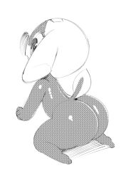 anthro ass frog hat huge_ass keroro_gunsou male sqoon tamama thick_thighs wide_hips