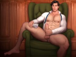 1boy actor biceps boner brittish brown_hair caucasian caucasian_male celebrity drawnpr0n enola_holmes_(2020) enola_holmes_(series) erect_penis erection hairy hairy_legs hairy_male hard_on henry_cavill human hunk in_character jerking jerking_off jerkingoff legs_apart male male_only masturbation muscles muscular muscular_male open_shirt pecks real_person sherlock_holmes solo solo_male spread_legs