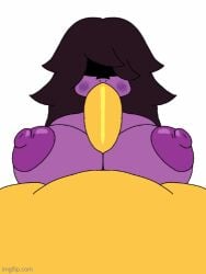 1boy 1boy1girl 1girls animated beat_banger blowjob brown_hair deltarune female huge_breasts huge_cock kris_(deltarune) paizuri purple_skin susie_(deltarune) susielover12_(artist) titjob tomboy toriel_beat_banger undertale_(series) yellow_body yellow_skin