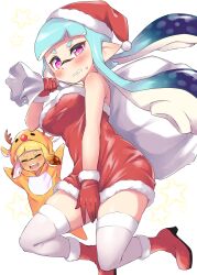 agent_3_(splatoon) agent_4_(splatoon) inkling inkling_girl nintendo pengin_maru socks splatoon splatoon_(series) splatoon_2 tagme thigh_socks thighhighs white_socks