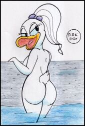 anthro ass daisy_duck duck house_of_mouse nude pussy reddragonkan