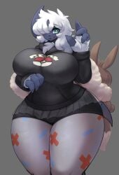 absol big_breasts breasts cynthia_(lunarspy) female gipehtyboon pokémon_(species) pokemon pokemon_(species) tagme yboon