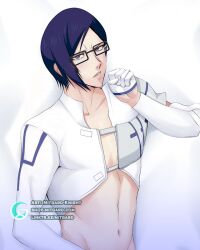 1boy anime_style bleach bodypillow dakimakura handsome looking_at_viewer male male_only non-nude solo solo_male uryu_ishida